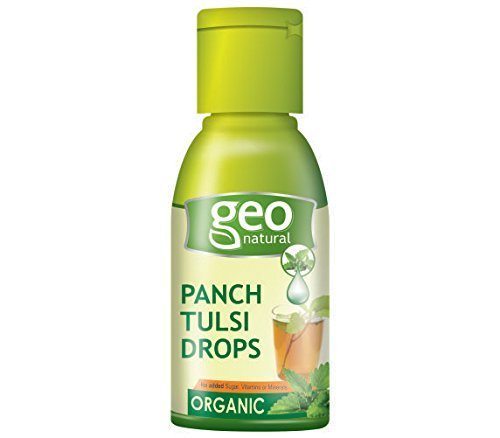 Geo Panch Tulsi Drops – Extract of 5 Tulsi for Natural Immunity Boosting & Cough and cold Relief (20