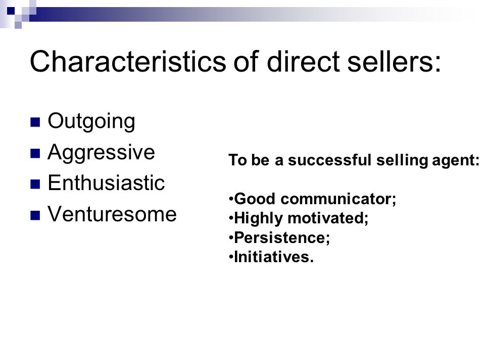 What is Direct Selling? Characteristics of Direct Selling